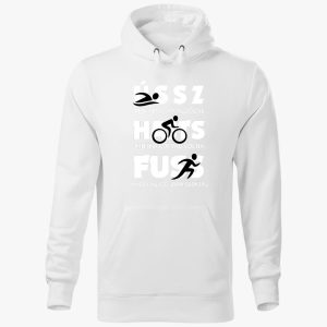 Vicces Triatlon kapucnis pulóver