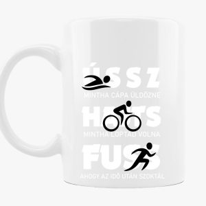 Vicces Triatlon bögre