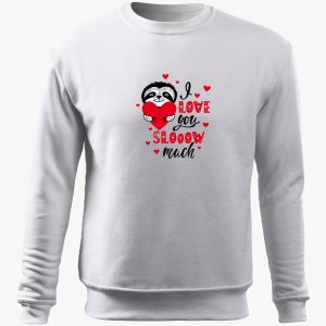 Szerelmes lajhár belebújós pulóver