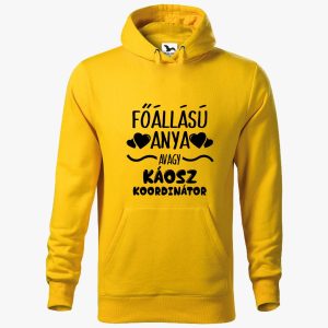 Főállású Anya kapucnis pulóver