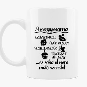 A nagymamák szeretete bögre