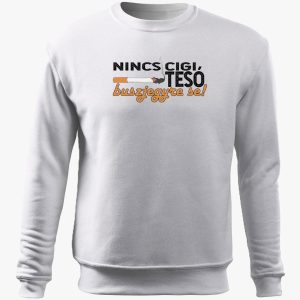 Nincs cigi tesó belebújós pulóver