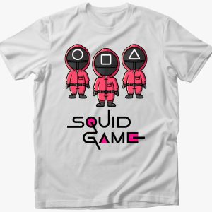 Squid Game - Chibi rózsaszín őrök póló