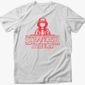 Stranger Things - Dustin silhouette póló