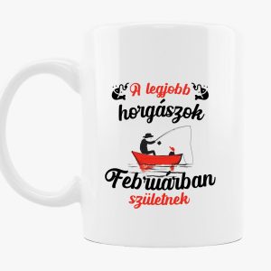 Legjobb horgászok bögre - választható hónappal