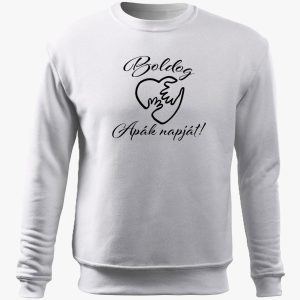 Boldog apák napját szíves belebújós pulóver