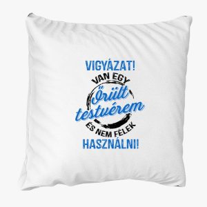 Vigyázat! Van egy őrült tesóm párna