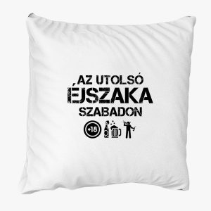 Az utolsó éjszaka szabadon párna