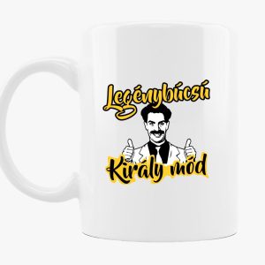 Legénybúcsú Király mód bögre
