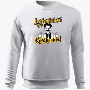 Legénybúcsú Király mód belebújós pulóver