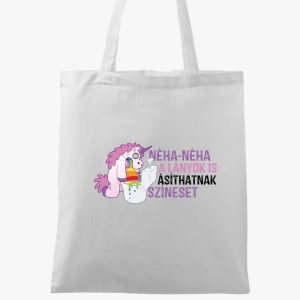 Néha a lányok is ásíthatnak színeset vászontáska