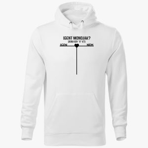 Igent mondjak ? kapucnis pulóver