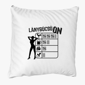 Lánybúcsú ON táblás párna