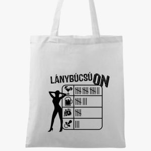 Lánybúcsú ON táblás vászontáska