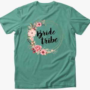 Bride tribe virágos póló