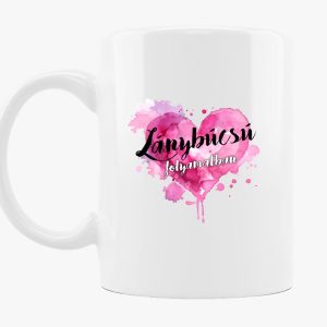 Lánybúcsú folyamatban szíves bögre