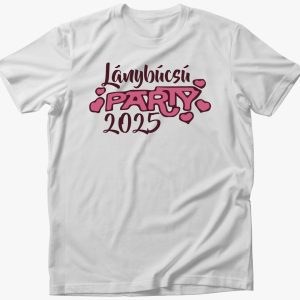 Lánybúcsú party szíves póló