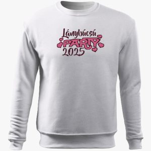 Lánybúcsú party szíves belebújós pulóver