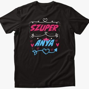 Szuper anya mintás póló