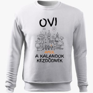 Ovi, ahol a kalandok kezdődnek belebújós pulóver