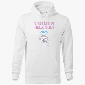 Viszlát ovi, hello suli 2025 kapucnis pulóver