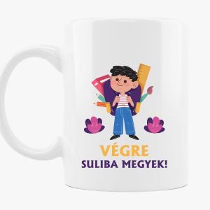 Végre suliba megyek bögre