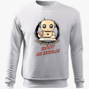 Irány az iskola belebújós pulóver