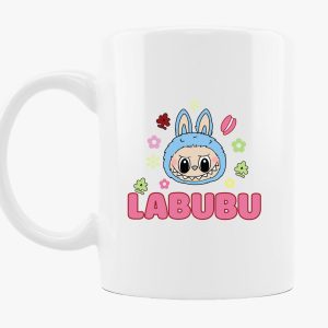 Kék fejű labubu bögre