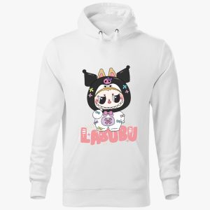Kuromi labubu kapucnis pulóver
