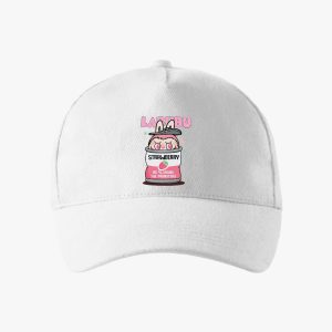 Strawberry labubu baseball sapka