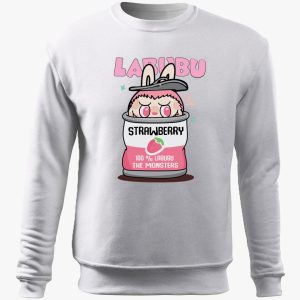 Strawberry labubu belebújós pulóver