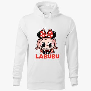 Masnis kislány labubu kapucnis pulóver