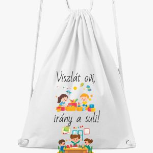 Viszlát ovi, irány a suli tornazsák