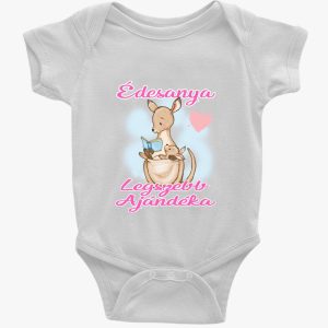 Édesanya legszebb ajándéka kenguru lányos body