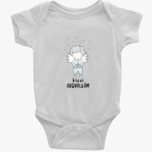 Angyalkás baba body (kisfiúknak)