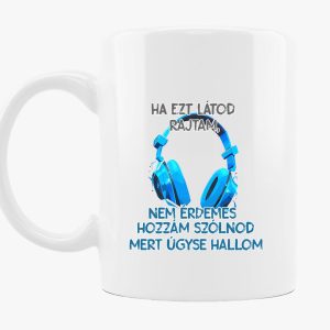 Gamer Fejhallgató bögre