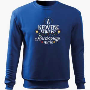 Karácsonyi fények belebújós pulóver