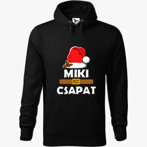 Mikulás csapat kapucnis pulóver