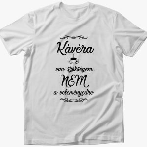 Kávé póló - fekete