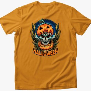 Halloween csontváz koponya póló