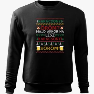 Söröm az öröm karácsonyi belebújós pulóver