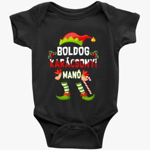 Boldog karácsonyi manó body