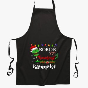 Boros karácsonyt kívánok kötény